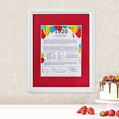 Year You Were Born Framed Print